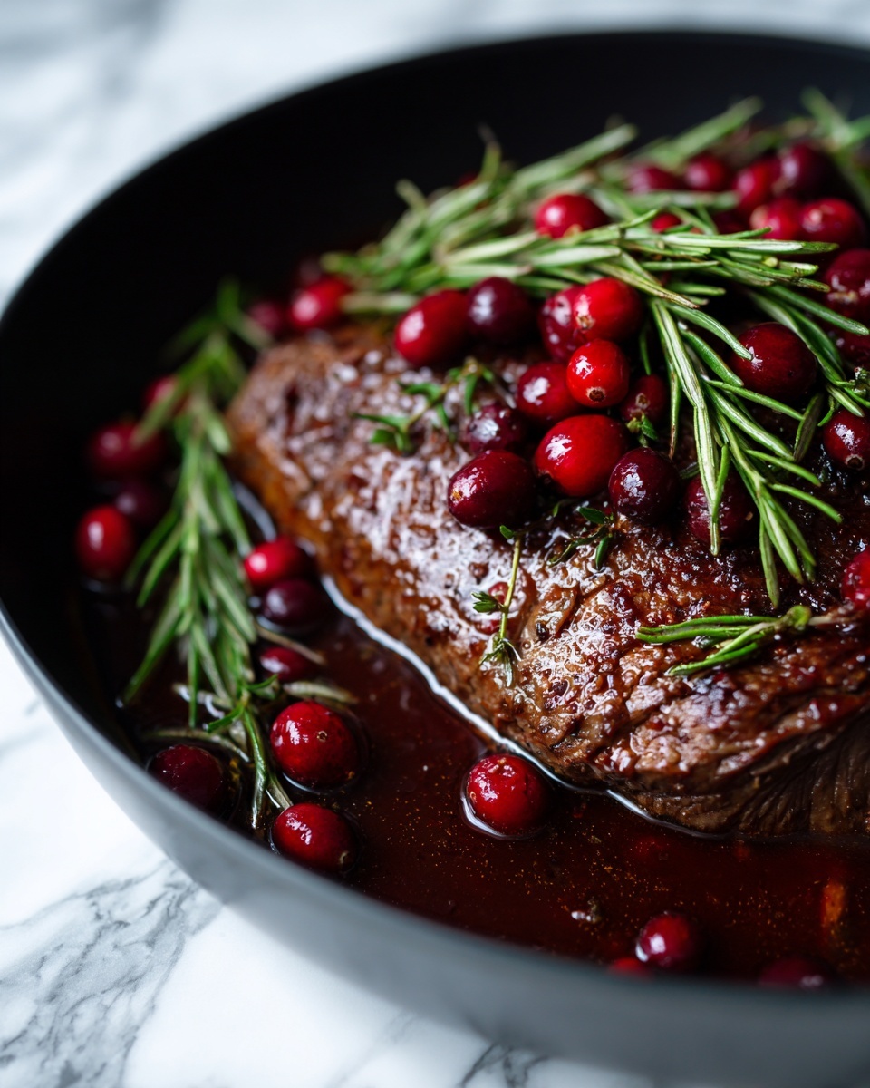 Cranberry Balsamic Roast Beef Recipe - Recipe Image