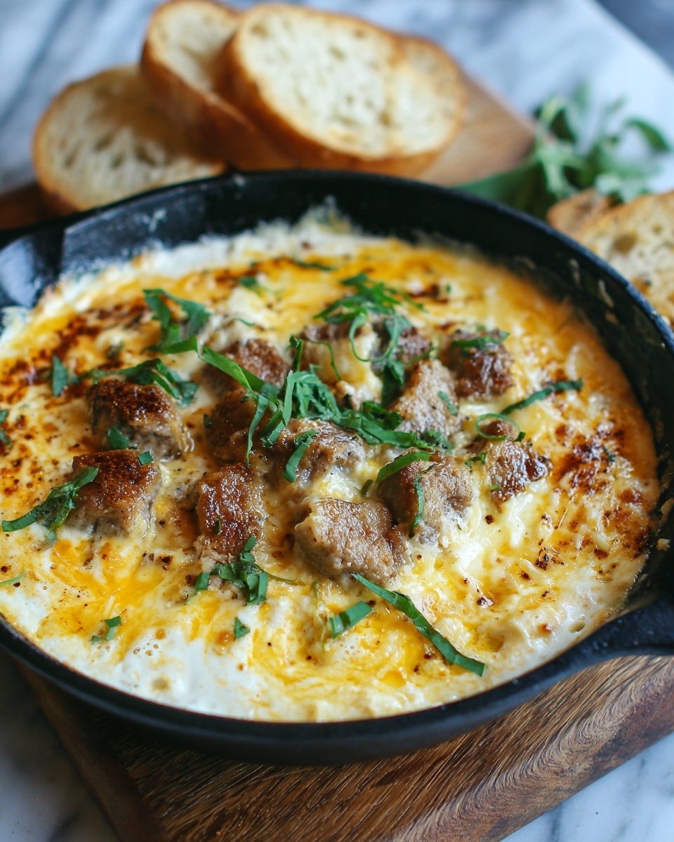 Pot Roast Beef Philly Cheese Steak Dip Recipe - Recipe Image