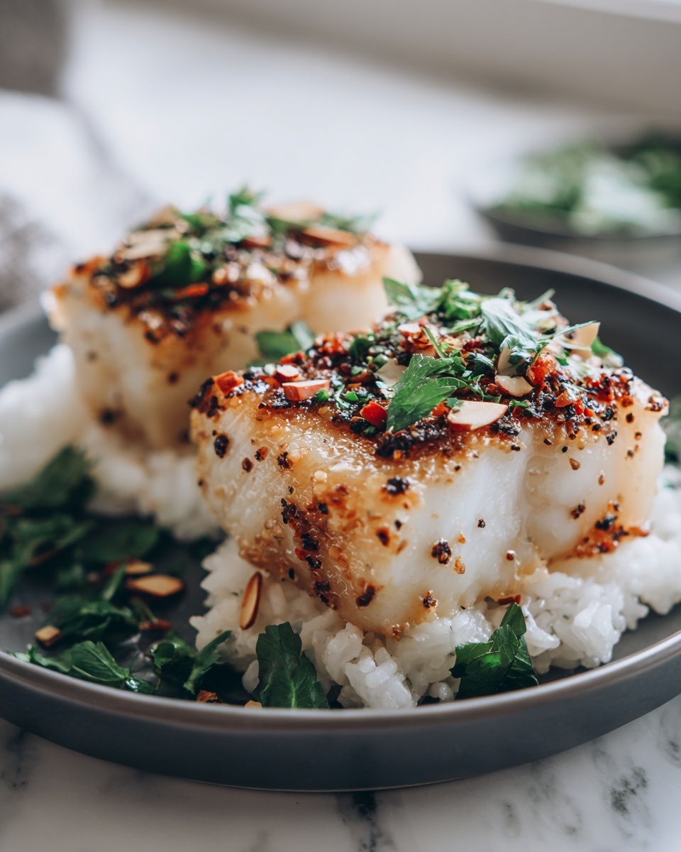 Haddock with Sticky Rice Recipe - Recipe Image