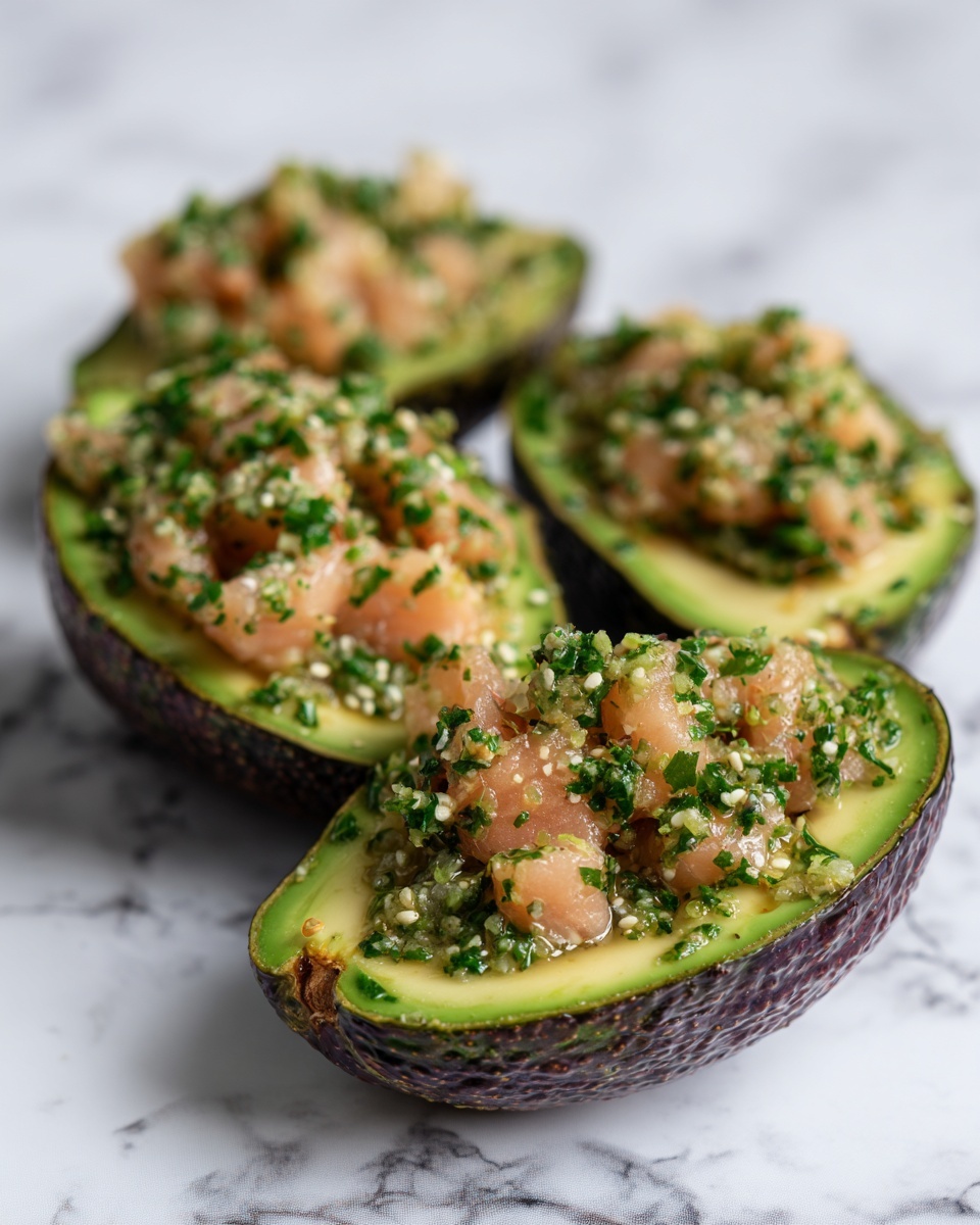 Salmon-Stuffed Avocados Recipe - Recipe Image