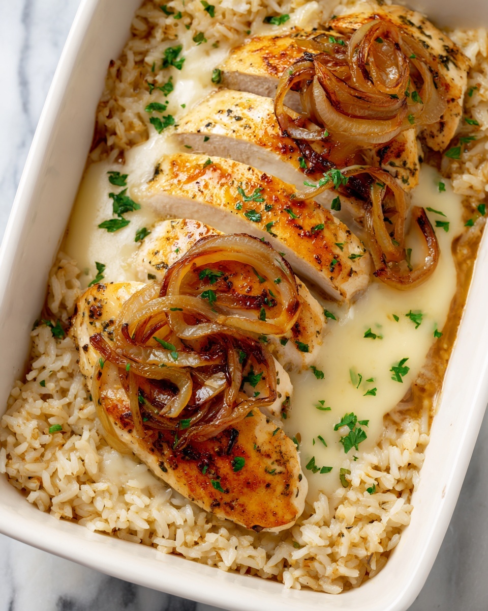 French Onion Chicken & Rice Recipe - Recipe Image