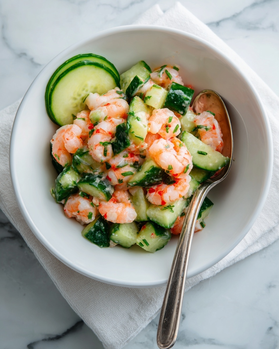 Cucumber Shrimp Salad Recipe - Recipe Image