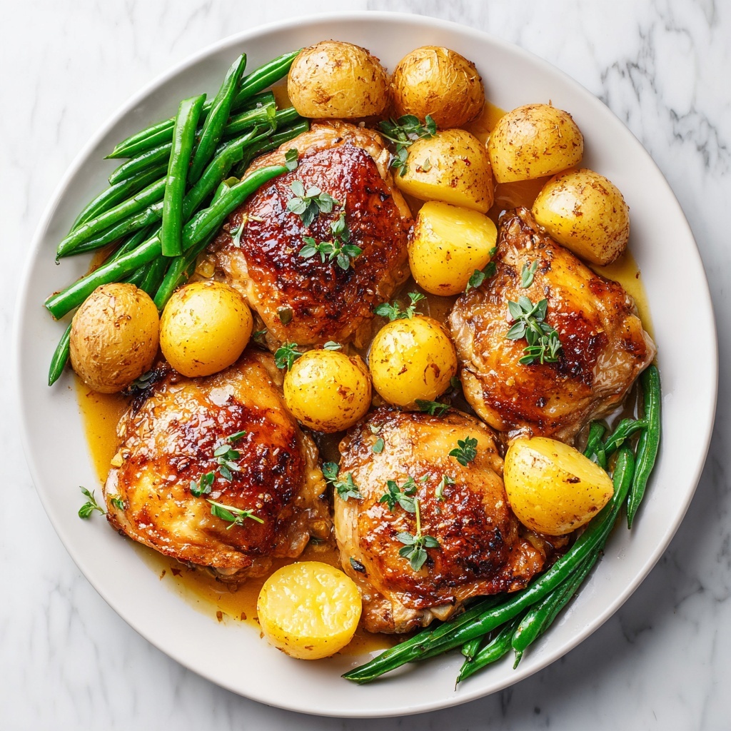 Italian Chicken, Potato, and Green Bean Bake Recipe - Recipe Image