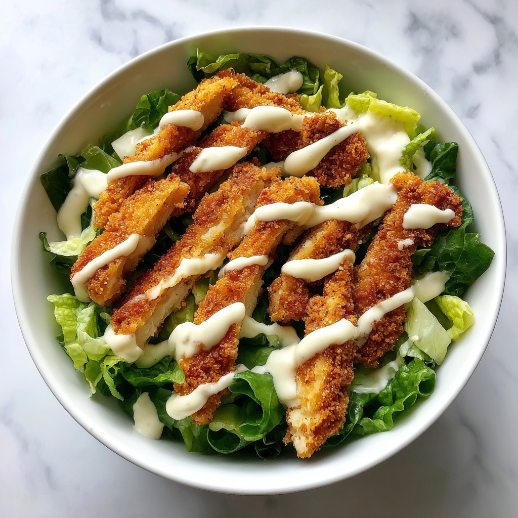 Crispy Chicken Caesar Salad Recipe - Recipe Image