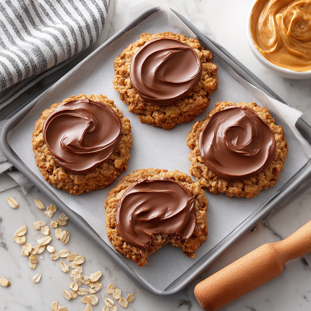 No-Bake Chocolate Peanut Butter Oatmeal Cookies Recipe - Recipe Image