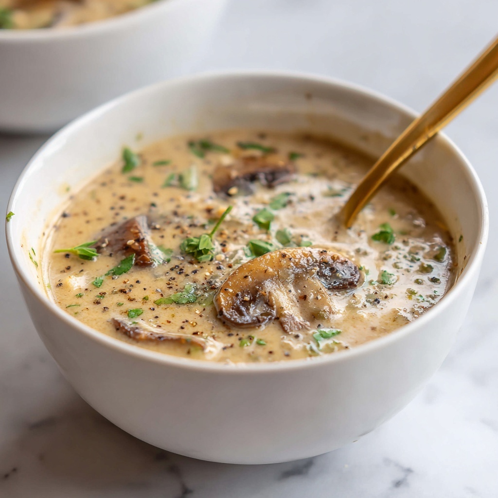 Easy Cream of Mushroom Soup Recipe - Recipe Image