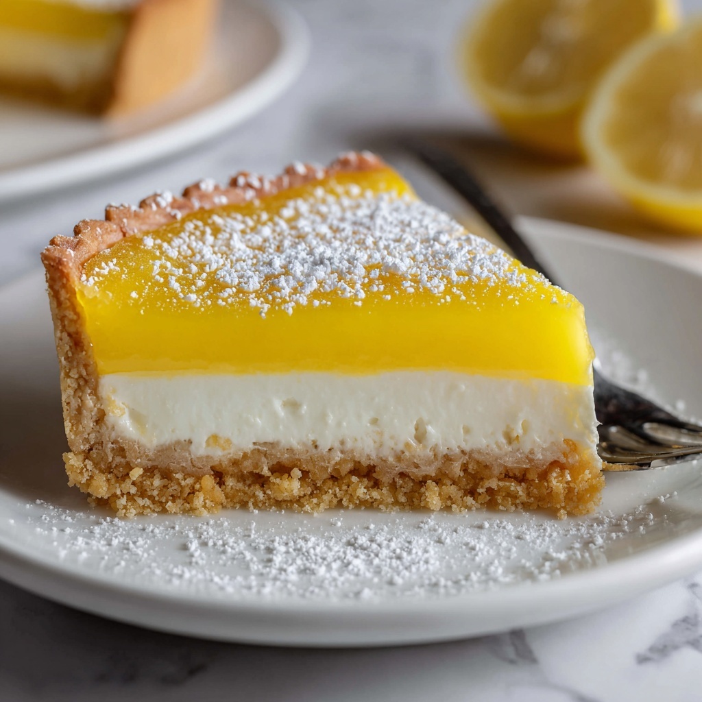 Easy Crustless Lemon Tart Recipe - Recipe Image