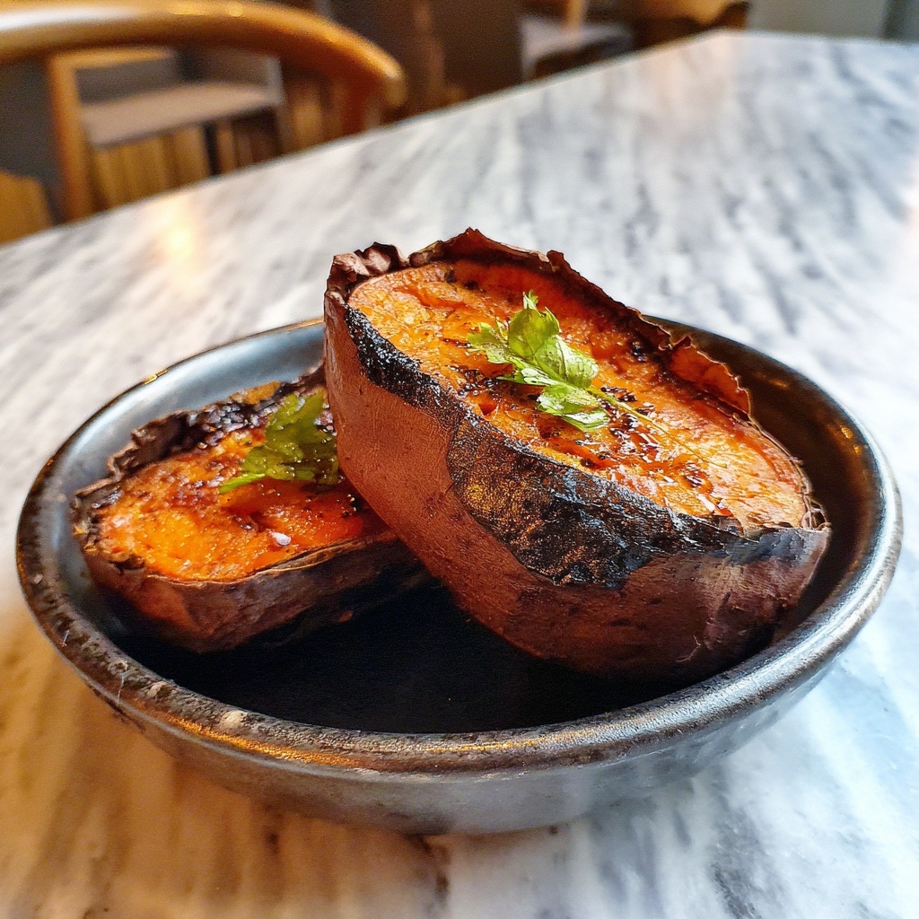 Air Fryer Baked Sweet Potatoes Recipe - Recipe Image