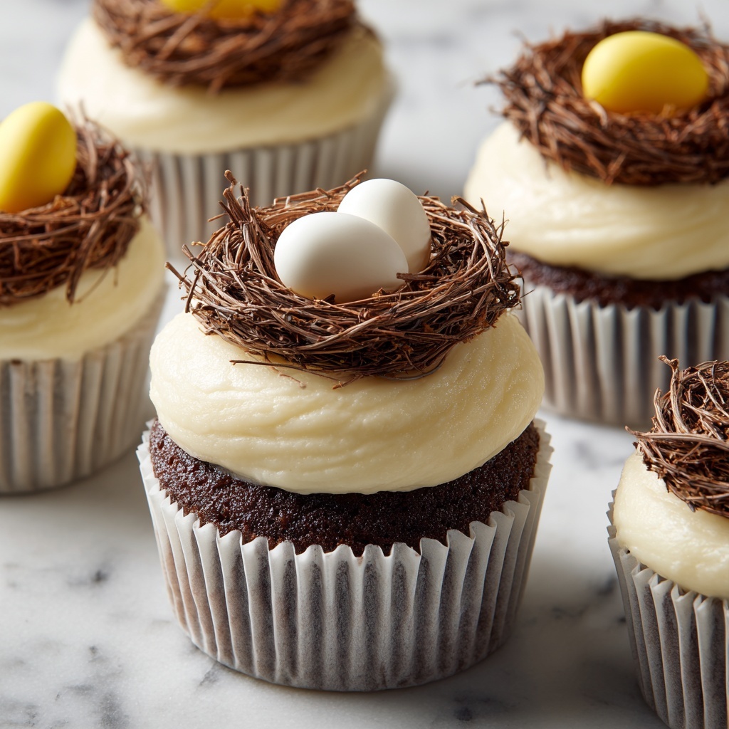 Bird's Nest Cupcakes Recipe - Recipe Image