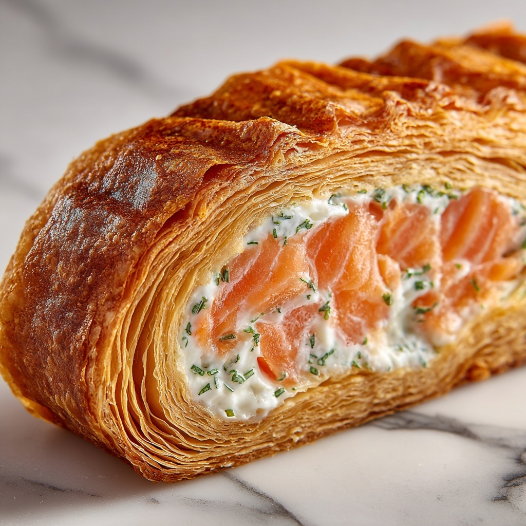 Salmon En Croute with Spinach and Dill Recipe - Recipe Image