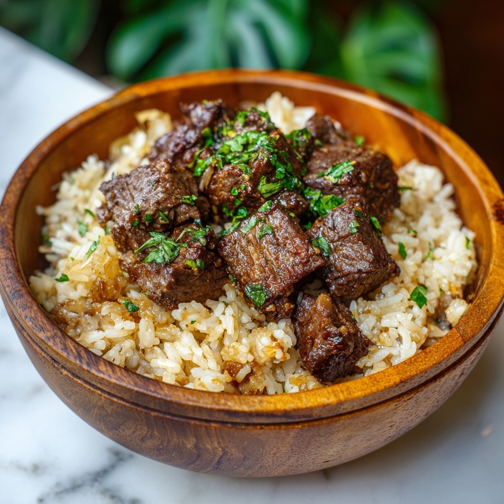 Beef Tips and Rice Recipe - Recipe Image