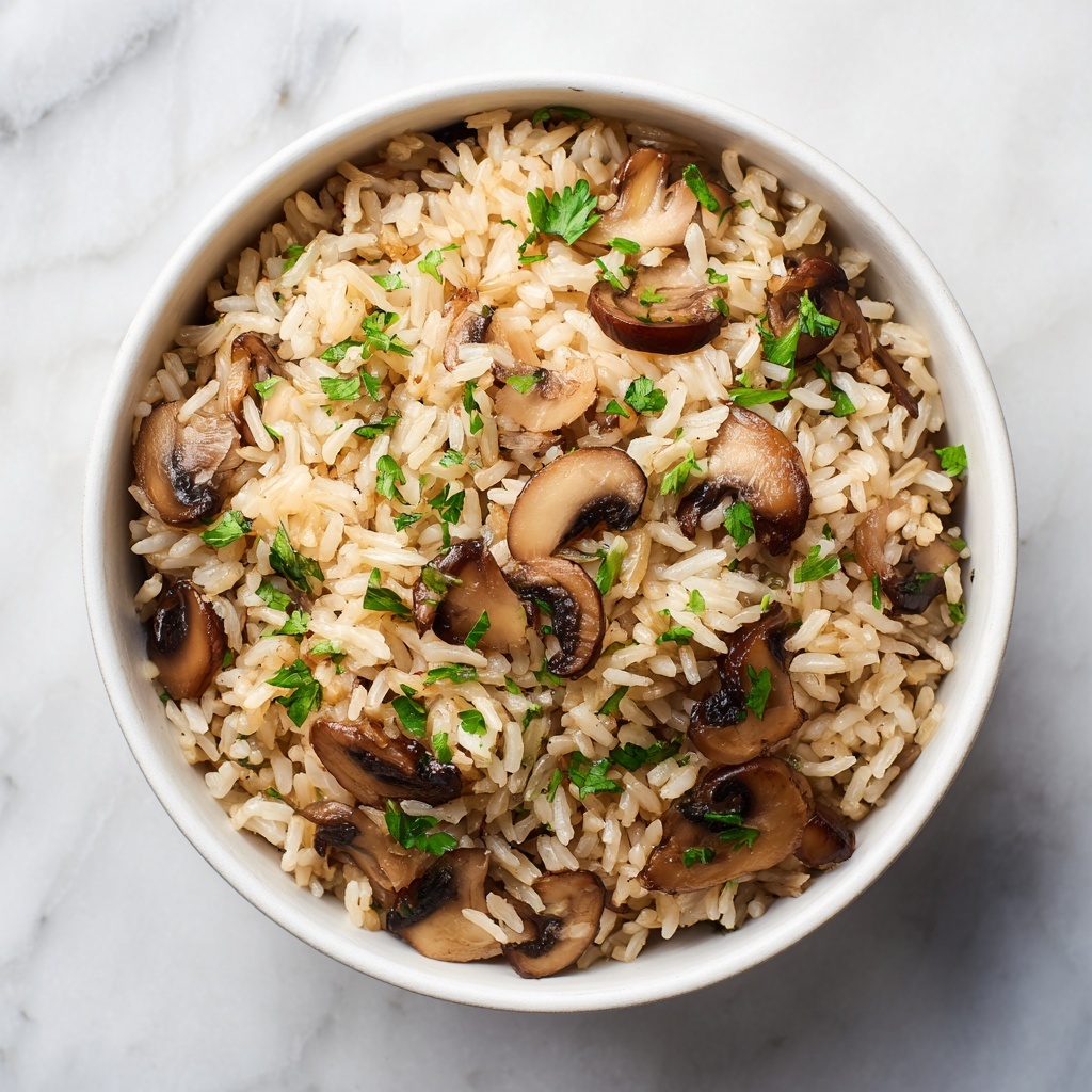 Creamy Mushroom Rice Recipe - Recipe Image