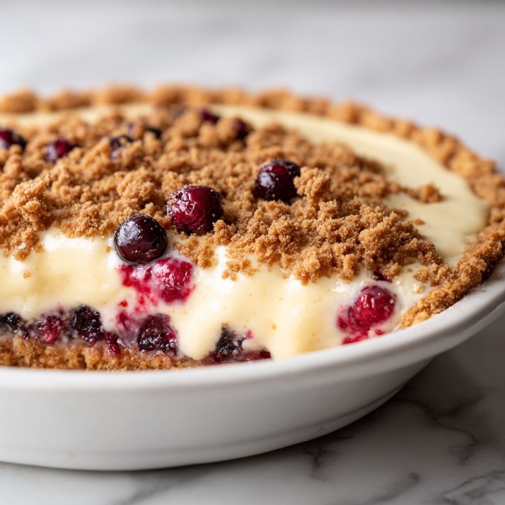 Rhubarb Sour Cream Pie Recipe - Recipe Image