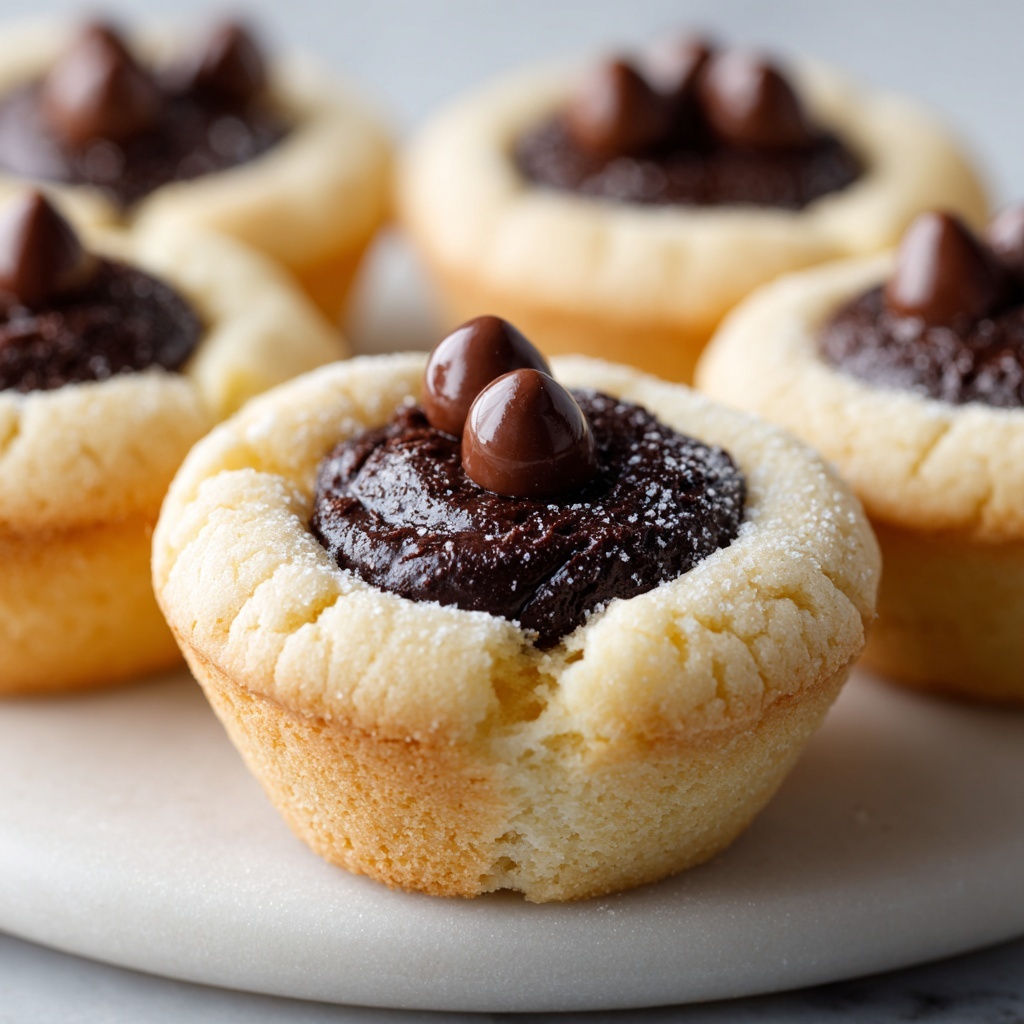 Fudge Filled Chocolate Chip Cookie Cups Recipe - Recipe Image