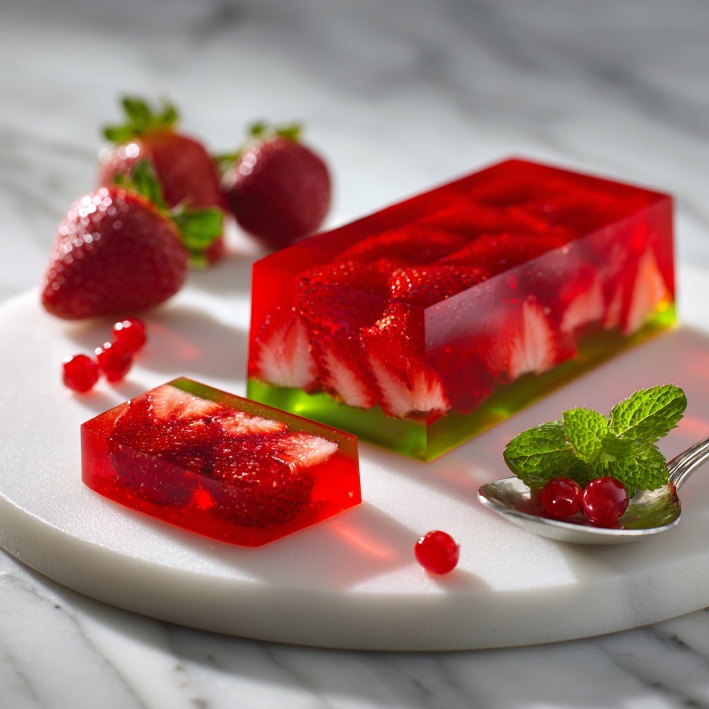 Strawberry Jelly Summer Pudding Recipe - Recipe Image