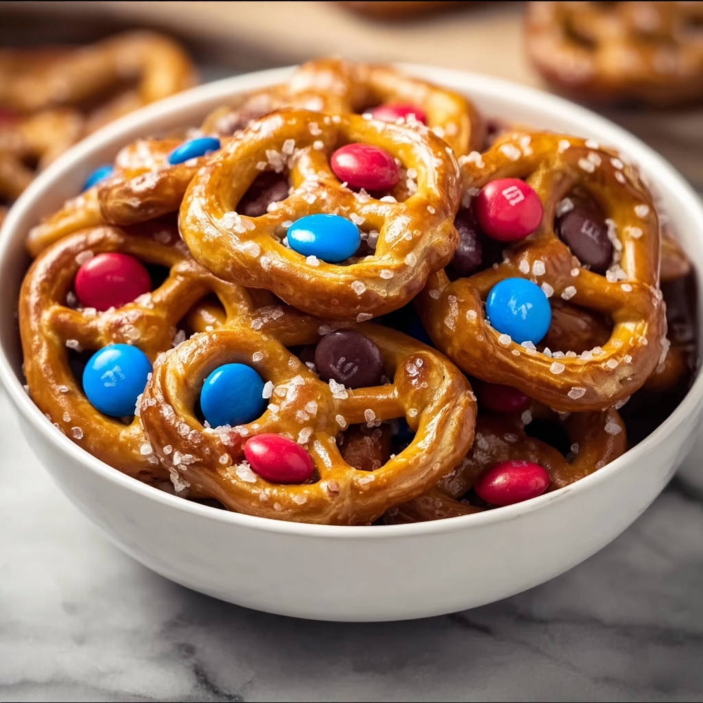 Rolo Pretzels with M&M Candies Recipe - Recipe Image