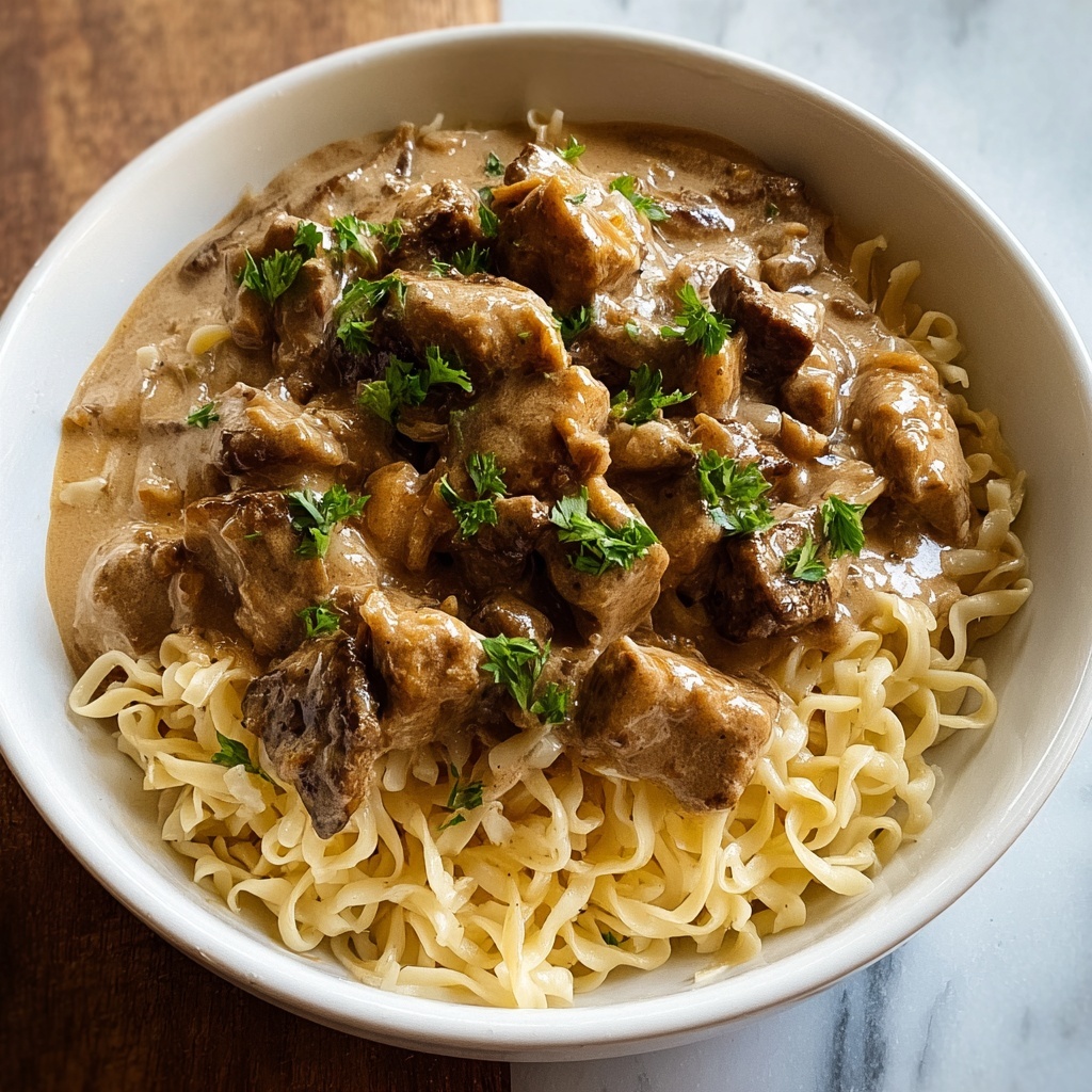 Slow Cooker Beef Stroganoff Recipe - Recipe Image