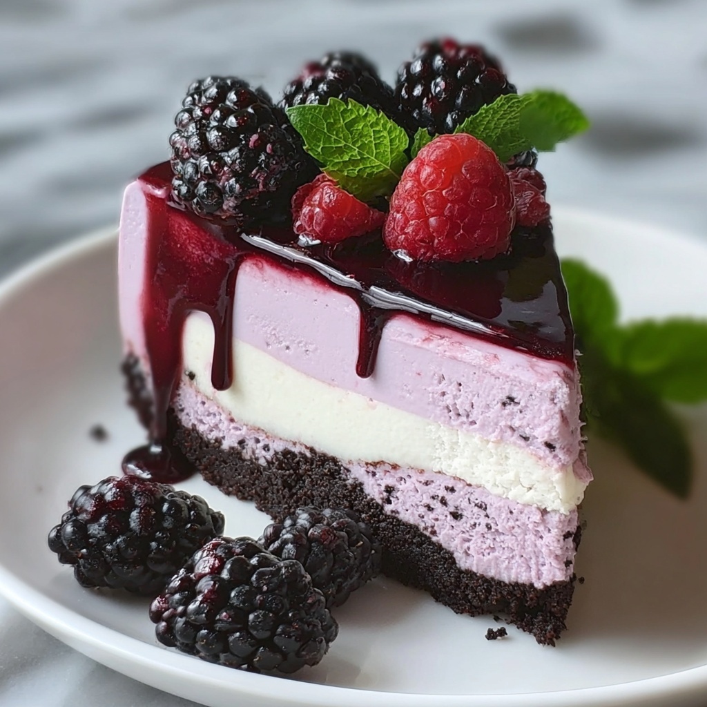 Blackberry Cheesecake Recipe - Recipe Image