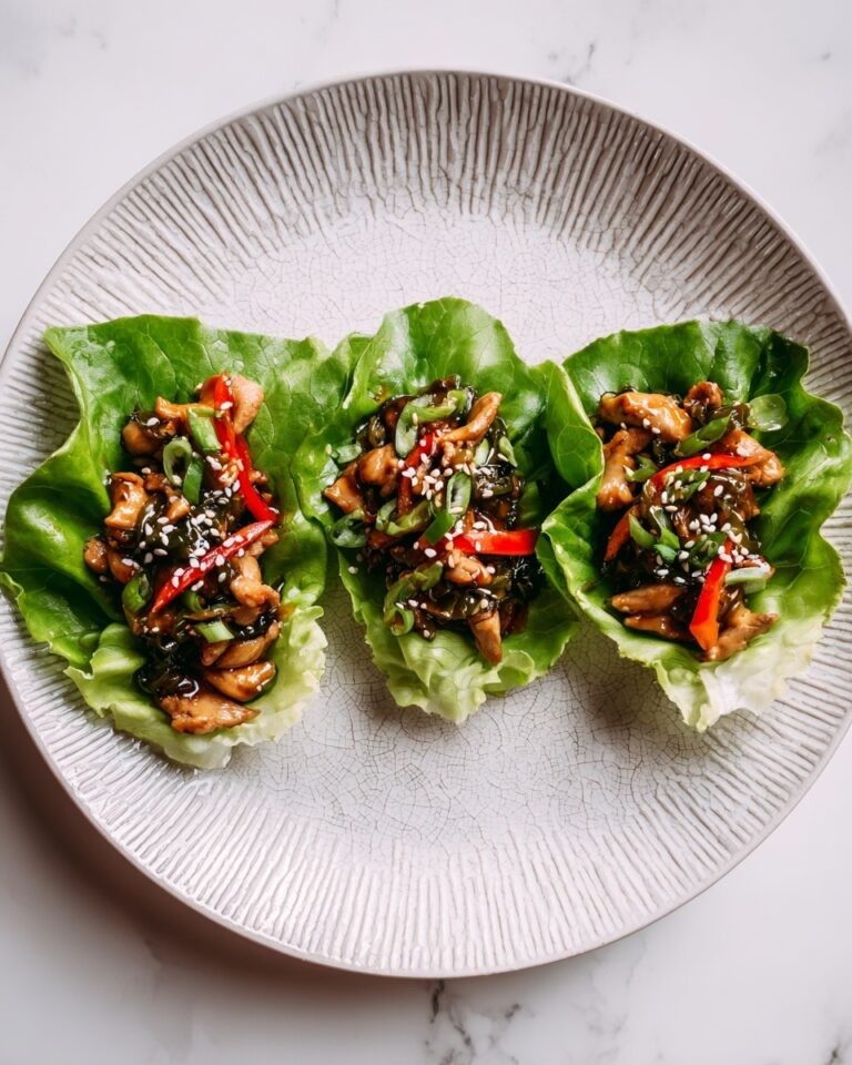 Teriyaki Chicken Lettuce Wraps Recipe