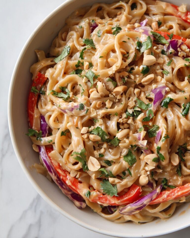 Thai Pasta Salad with Peanut Dressing Recipe