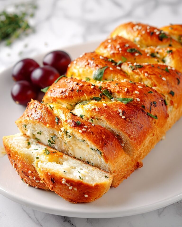 Garlic Herb Stuffed Sourdough Bread Recipe