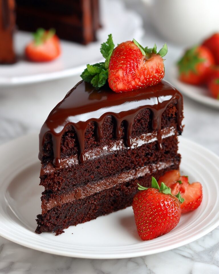 Strawberry Chocolate Cake with Homemade Strawberry Jam and Cream Cheese Frosting Recipe