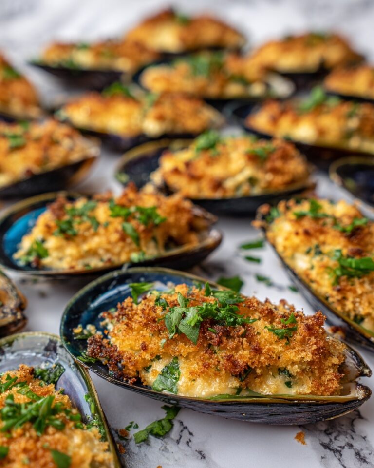 Stuffed Baked Mussels Recipe