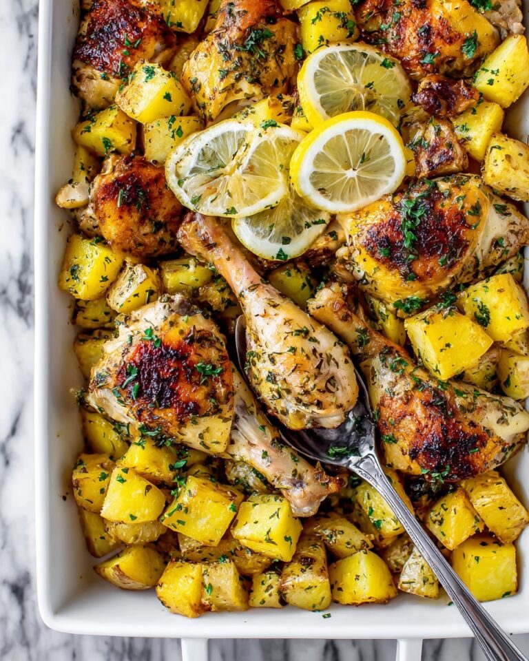 Lemon Greek Chicken and Potatoes Recipe