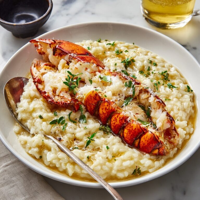 Butter Poached Lobster Risotto Recipe
