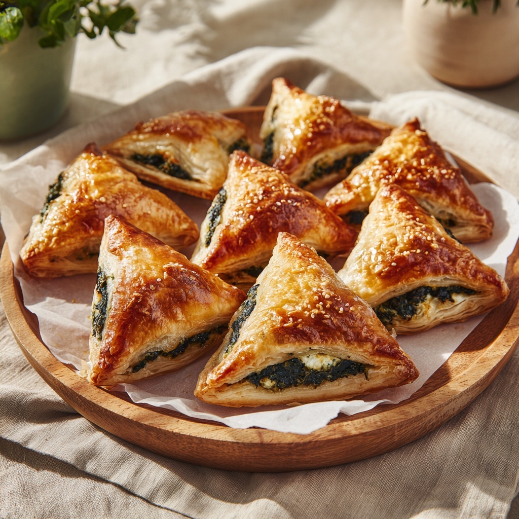 Lebanese Spinach Pies (Fatayer) Recipe - Recipe Image
