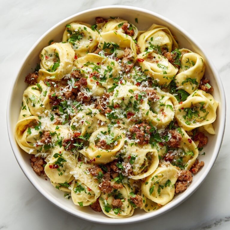 Garlic Butter Beef Tortellini Recipe
