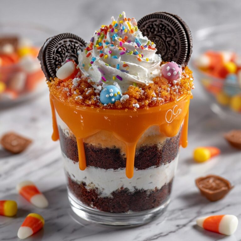 Halloween Chocolate Cake Trifle with Gummy Brains and Witch’s Eyeballs Recipe