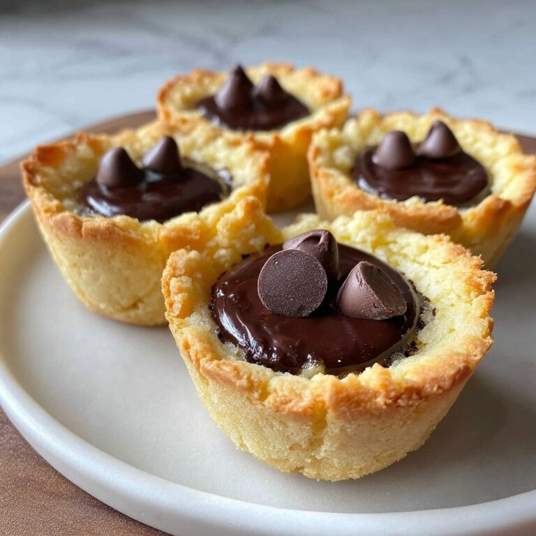 Fudge Filled Chocolate Chip Cookie Cups Recipe