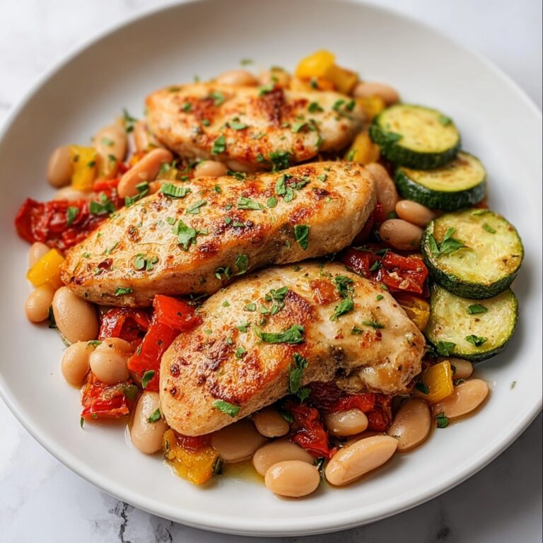 Healthy Spanish Chicken and Beans Recipe