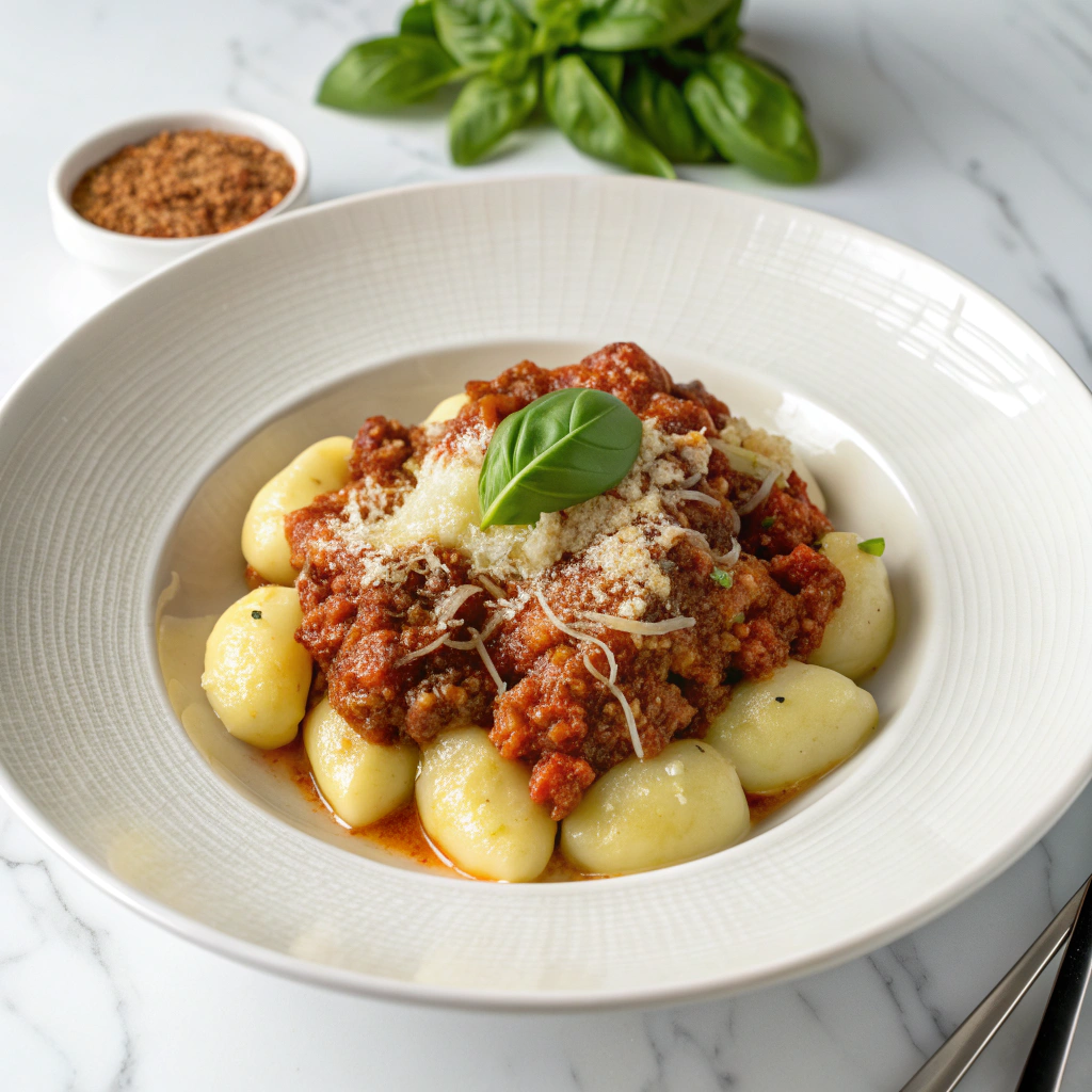 Cheesy Bolognese Gnocchi Bake Recipe - Recipe Image