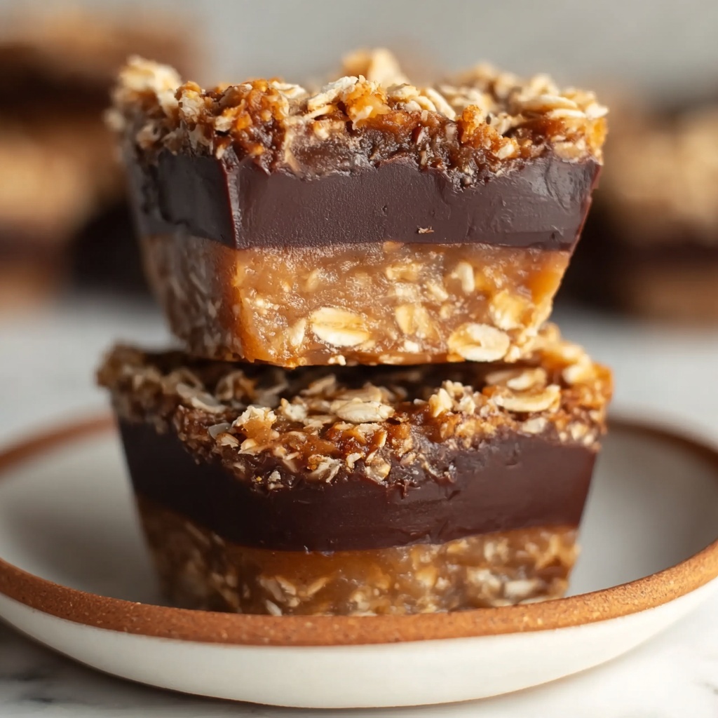 Easy No-Bake Peanut Butter Oat Cups with Chocolate Topping Recipe - Recipe Image