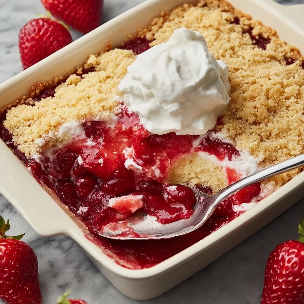 Strawberry Cheesecake Dump Cake Recipe - Recipe Image