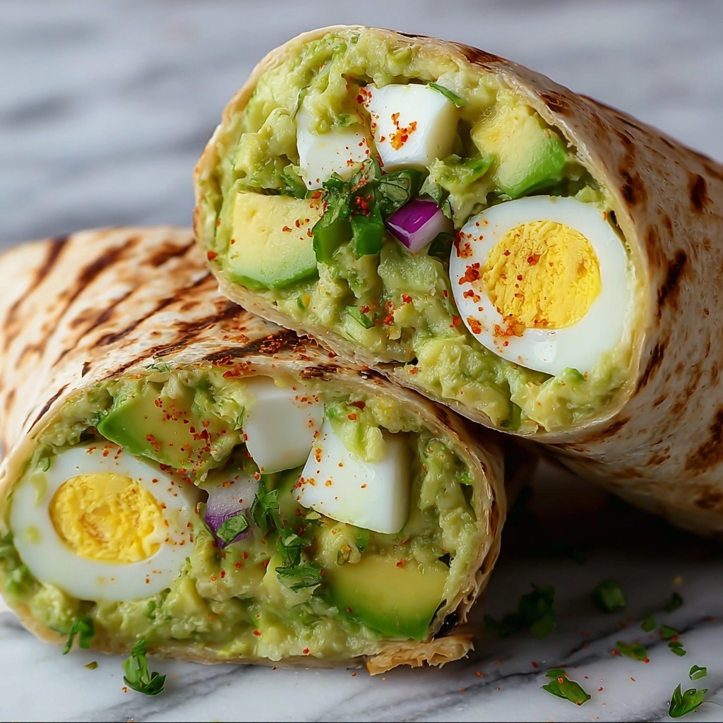 Avocado Egg Salad Roll-Ups Recipe - Recipe Image