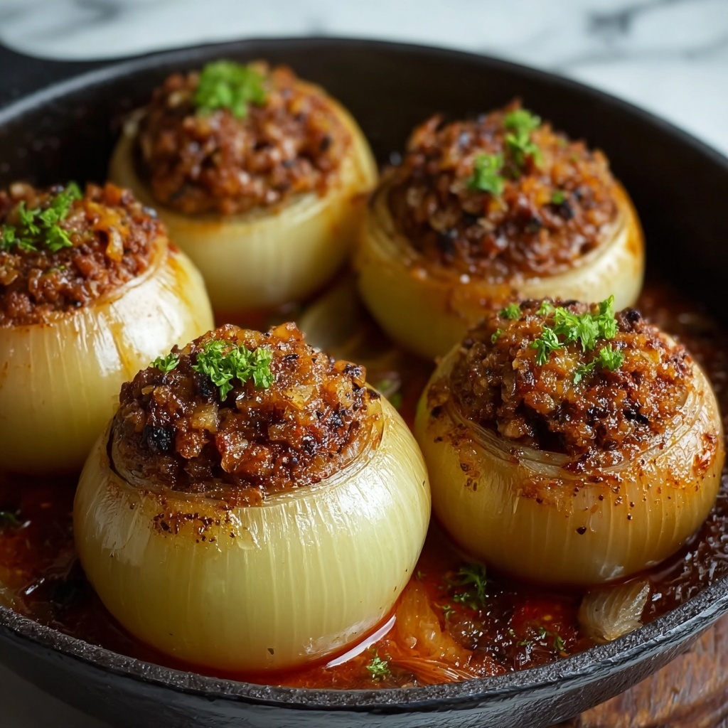 Greek Stuffed Onions (Salantourmasi) Recipe - Recipe Image