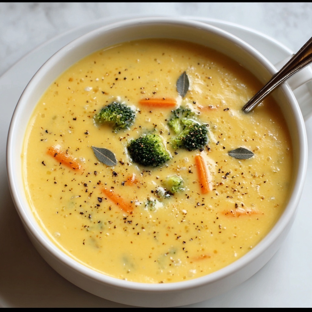Skinny Broccoli Cheddar Soup Recipe - Recipe Image