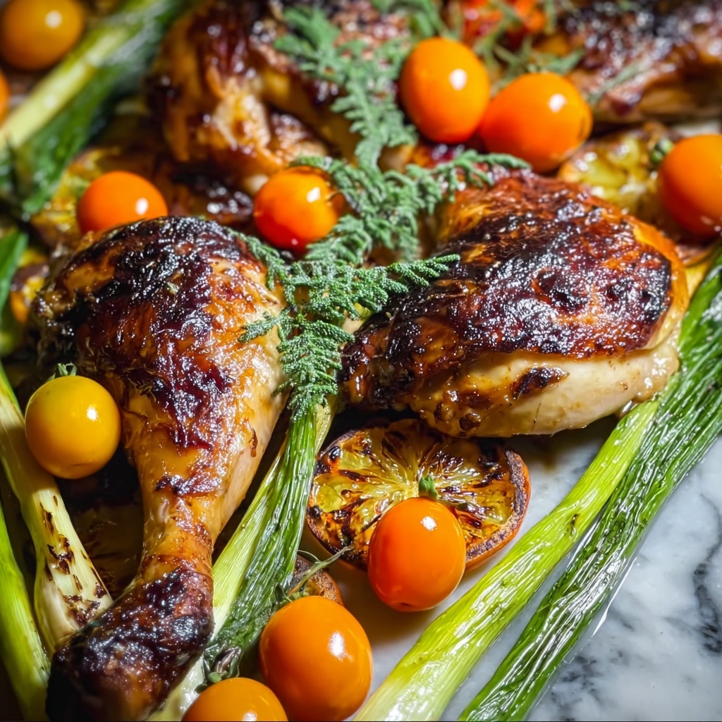 Clementine Roast Chicken with Fennel and Honey Recipe - Recipe Image