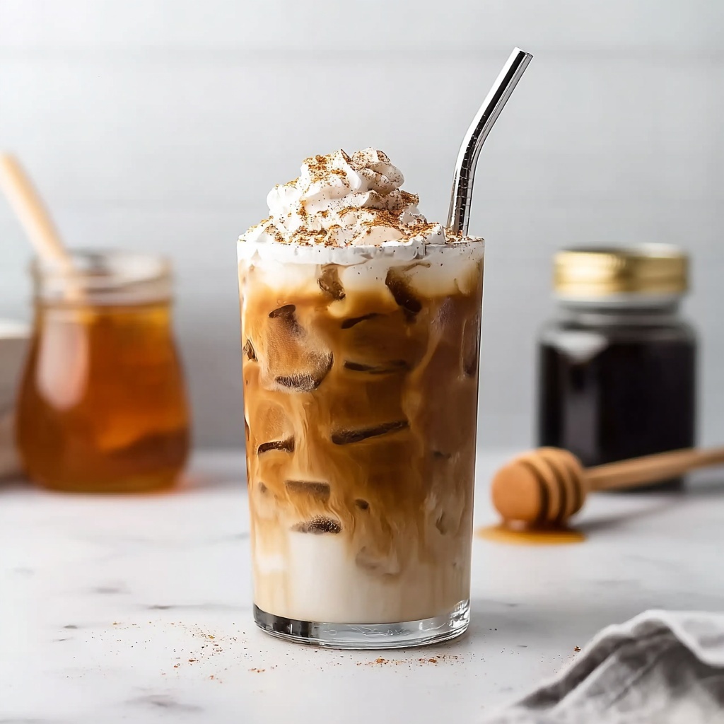 Iced Honey Cinnamon Latte Recipe - Recipe Image