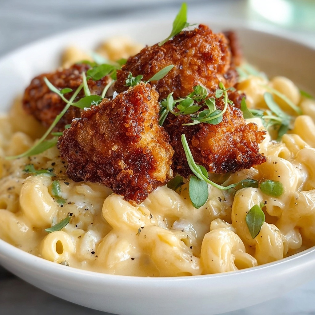 Honey Pepper Chicken Mac and Cheese Recipe - Recipe Image