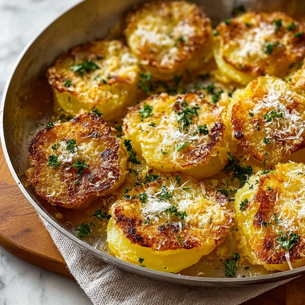 Garlic Parmesan Smashed Potatoes Recipe - Recipe Image