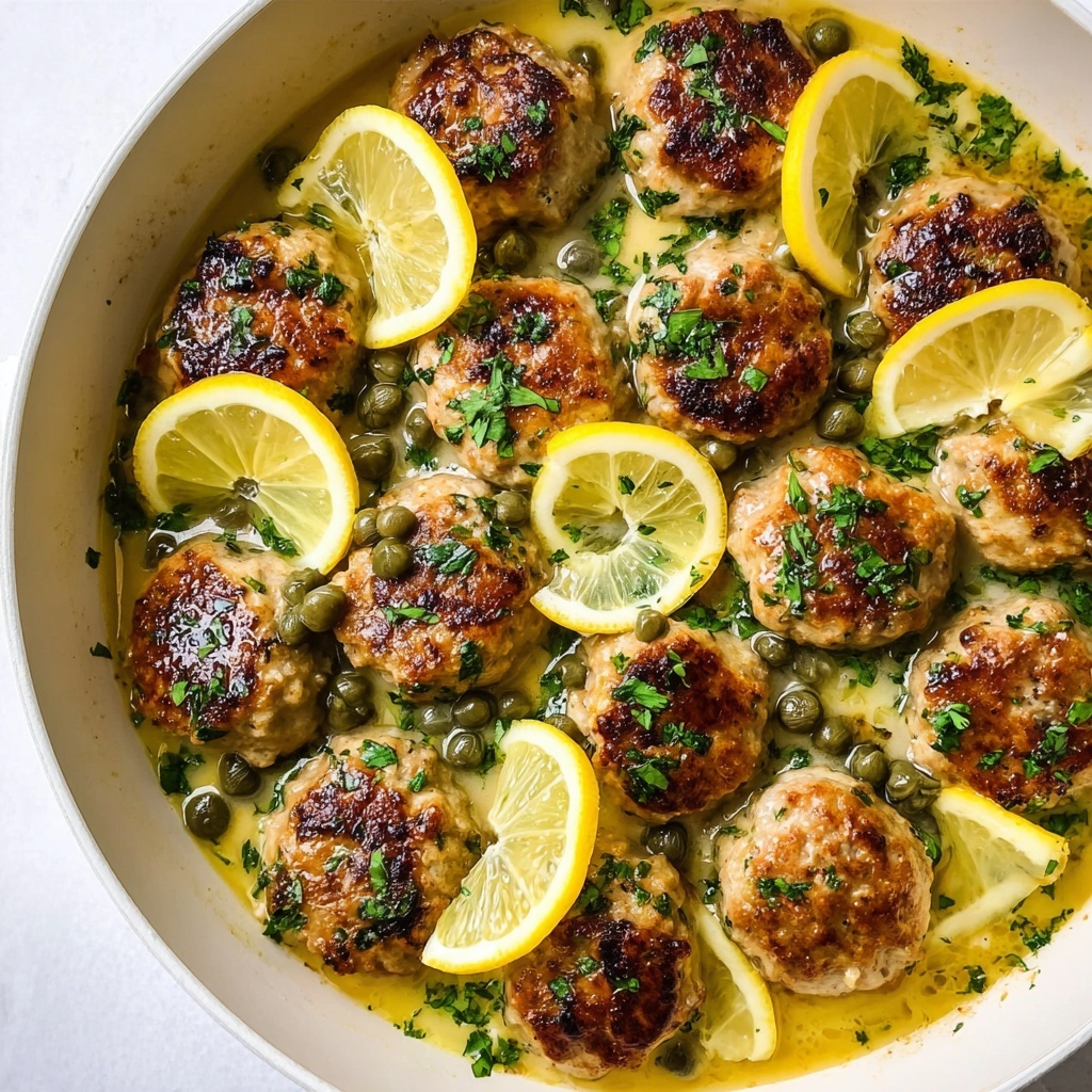 Chicken Piccata Meatballs Recipe - Recipe Image
