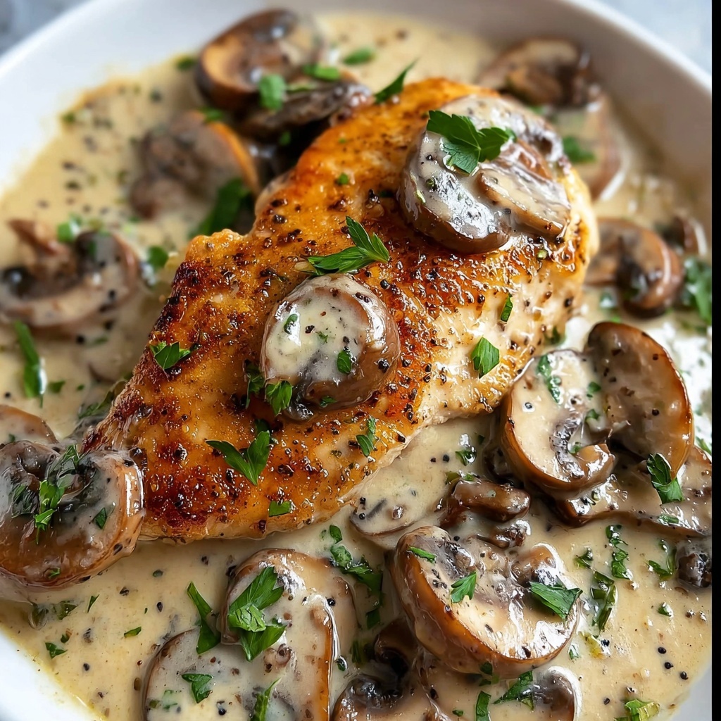 Creamy Mushroom Chicken Recipe - Recipe Image