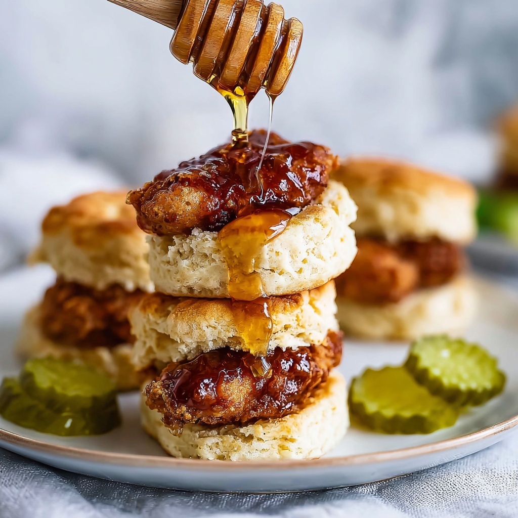 Hot Honey Chicken Biscuits Recipe - Recipe Image