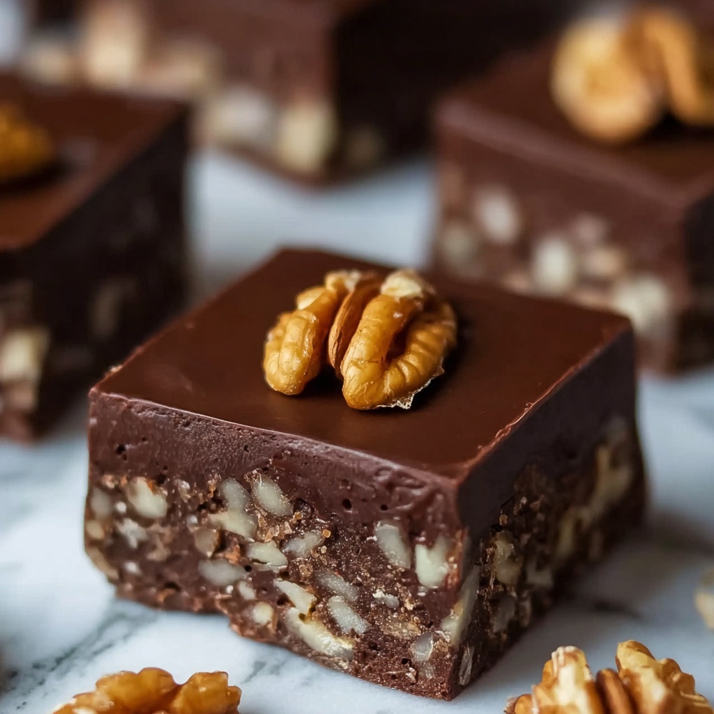 No-Bake Date Walnut Slice Recipe - Recipe Image