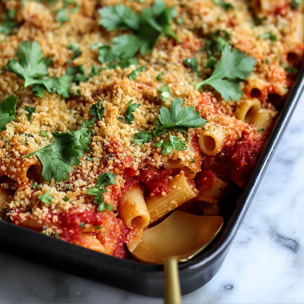 Cheesy Baked Mostaccioli Recipe - Recipe Image