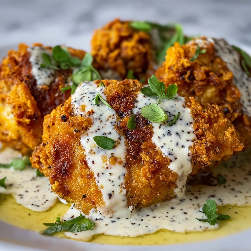 Crispy Chicken with Creamy Dijon Sauce Recipe - Recipe Image